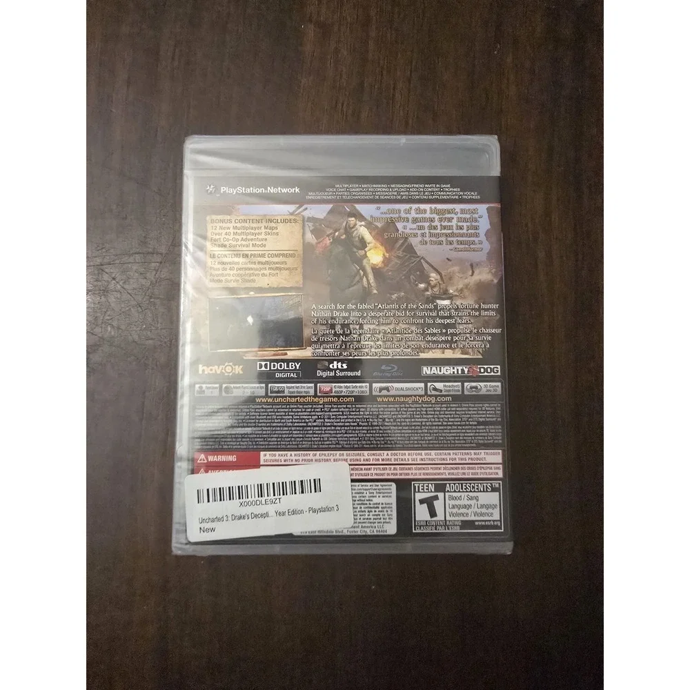 Uncharted 3: Drake's Deception Game of the Year Edition (PS3) BRAND NEW